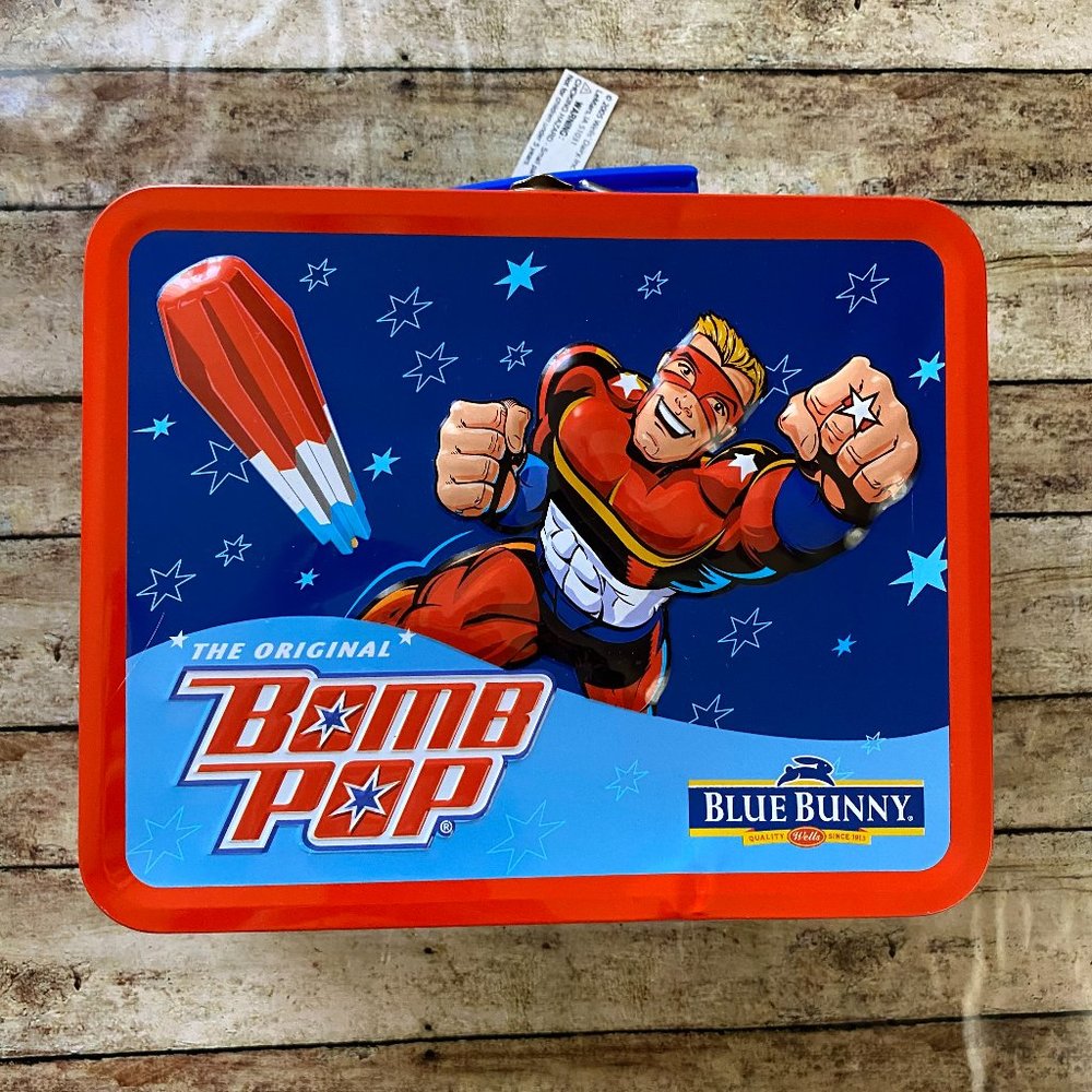 Blue Bunny The Original Bomb Pop Metal Lunch Box